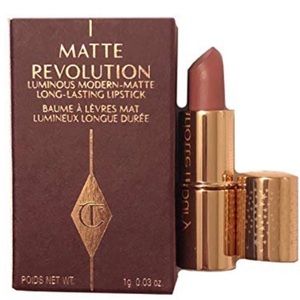 🔥CHARLOTTE TILBURY TRAVEL SIZE LIPSTICK!! PILLOW TALK MATTE REVOLUTION. NIB🔥